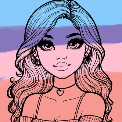 realistic pretty girl