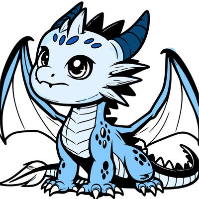 fierce baby night dragon