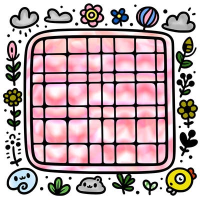 a blank 12x12 grid
