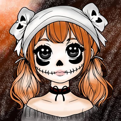 realistic girl halloween