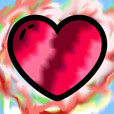 a blank heart
