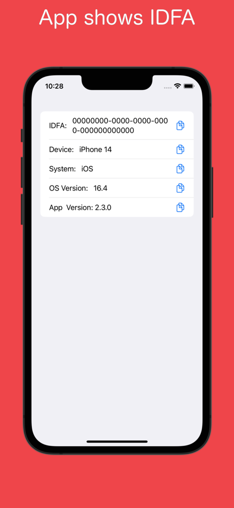 Show IDFA - Developer Tools App | MWM