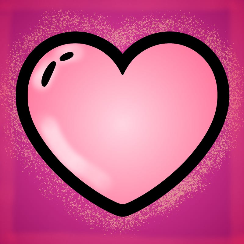 a blank heart