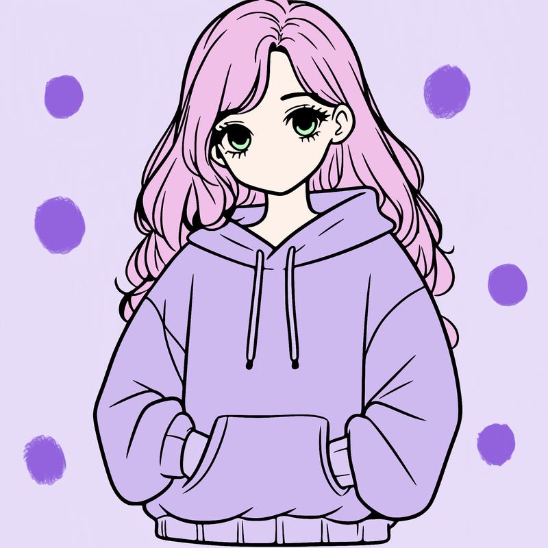 a teen girl with a oversized sweatshirt