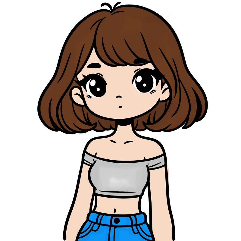 girl in a cute crop top