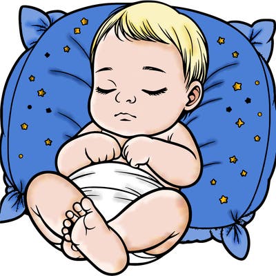 realistic sleeping baby