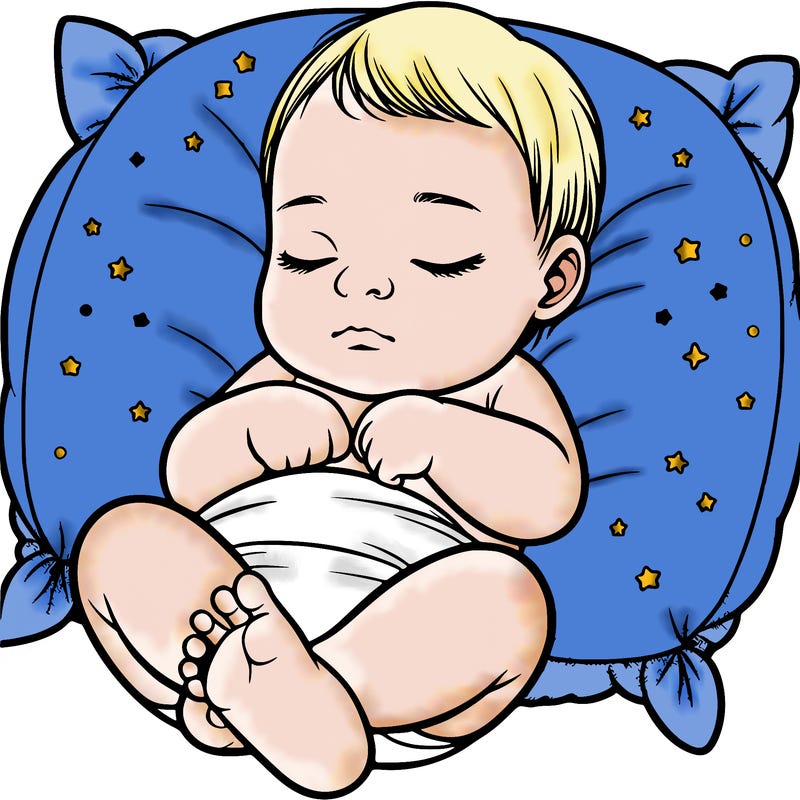 realistic sleeping baby