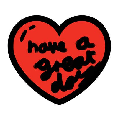 a blank heart