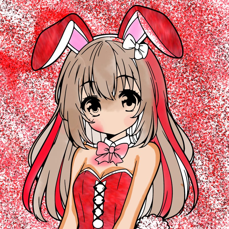 anime girl in bunny costume