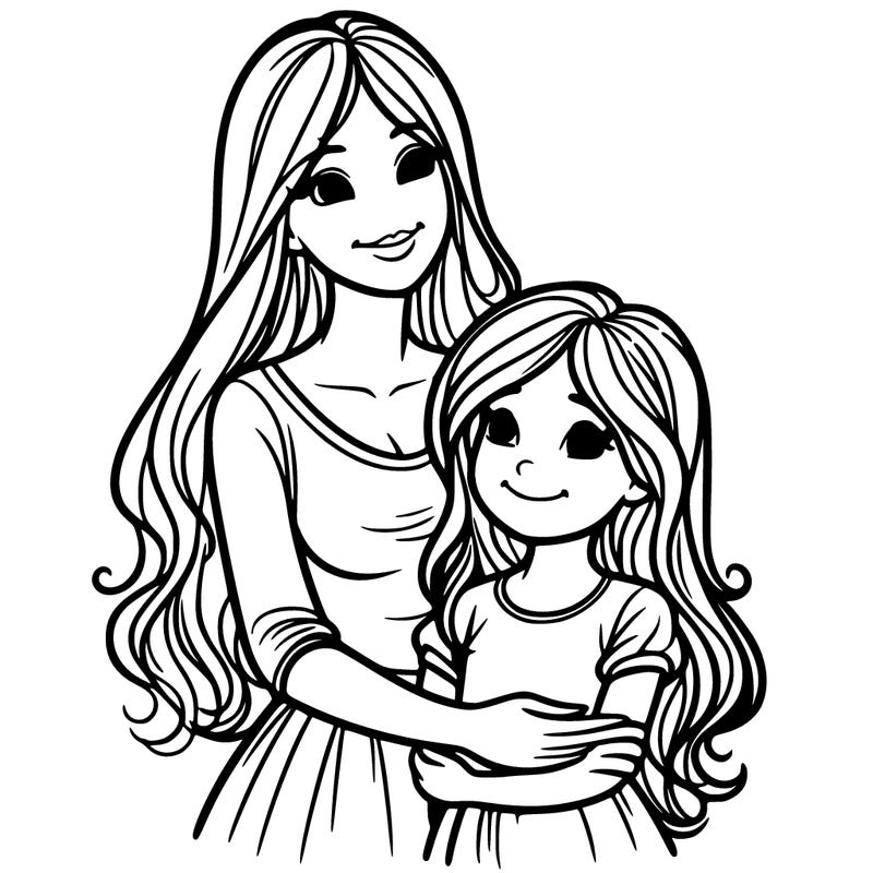 a mom and her daughter