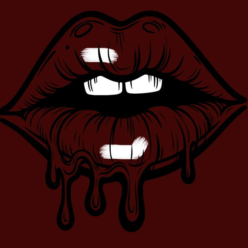 lips that look realistic and drip