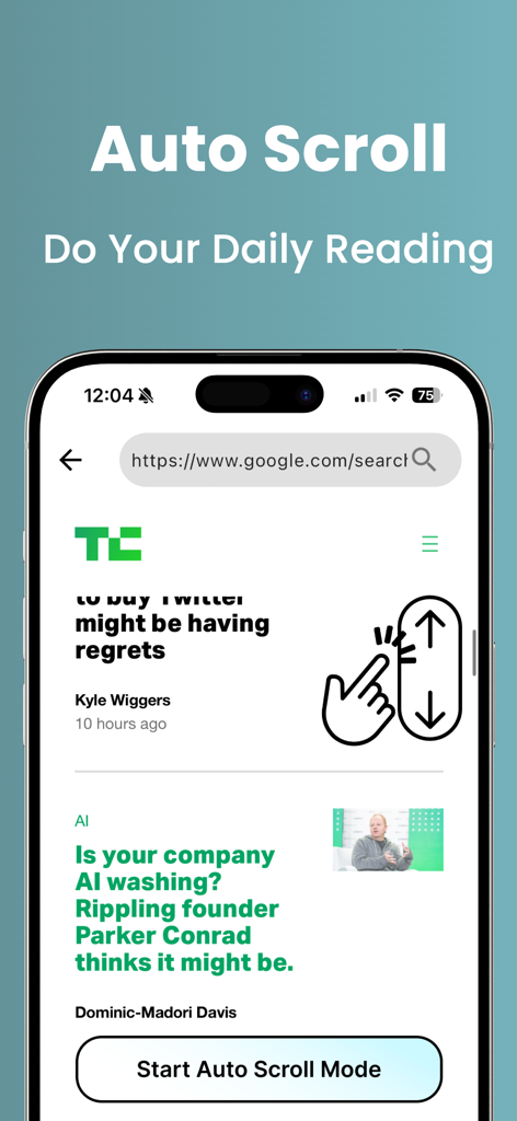 Auto Clicker: Tap Tool - ニュース記事をハンズフリーで読むためのスマートフォンの自動スクロール機能