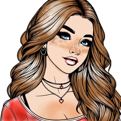 detailed realistic girl