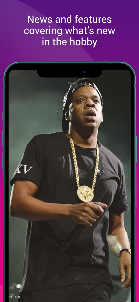 Beckett Basketball - Beckett Basketball app screen showing latest news and features about the card collecting hobby