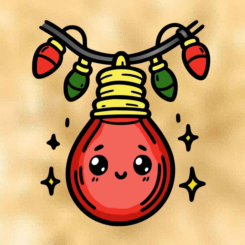 small bulb of a garland