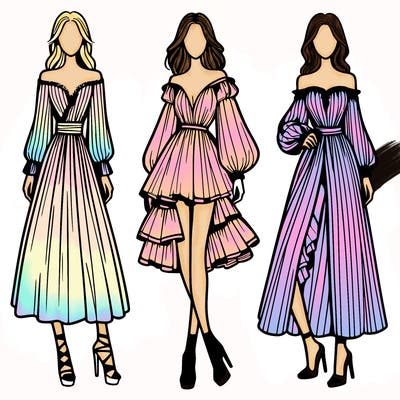 fashion models dresses