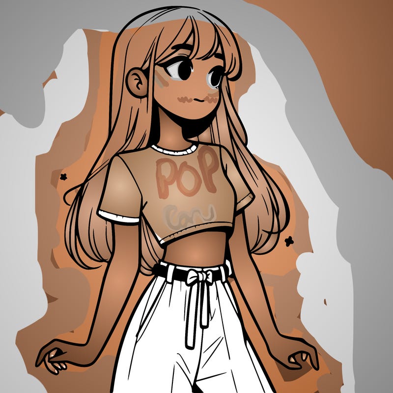 girl in a cute crop top