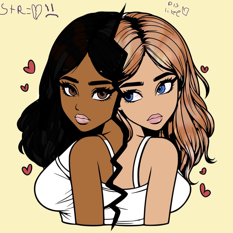 realistic girl split