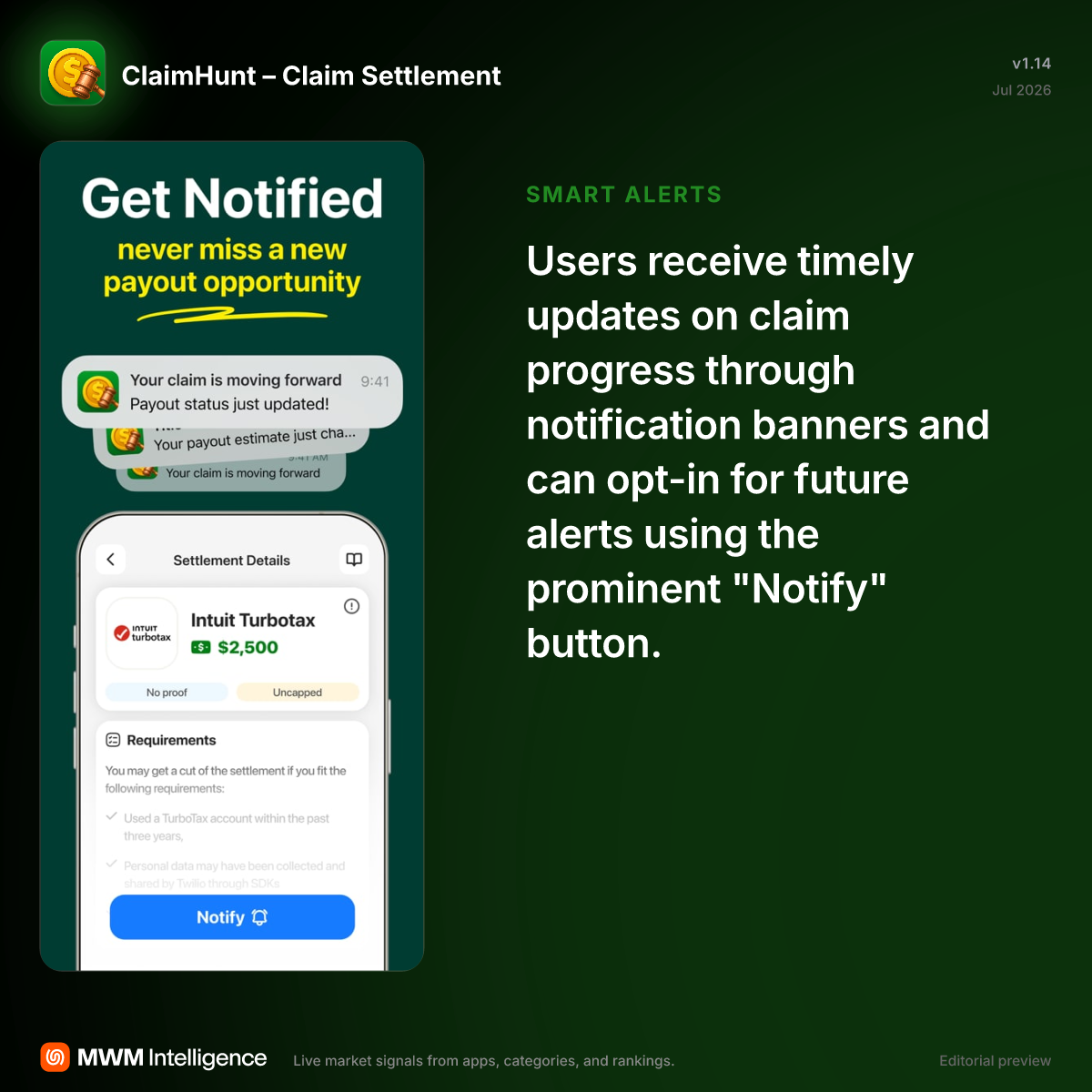 ClaimHunt – Claim Settlement - Finance App | MWM
