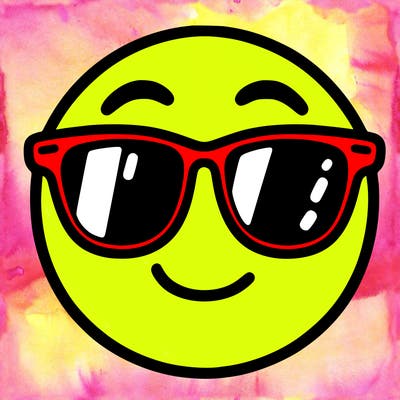 emoji with sunglasses