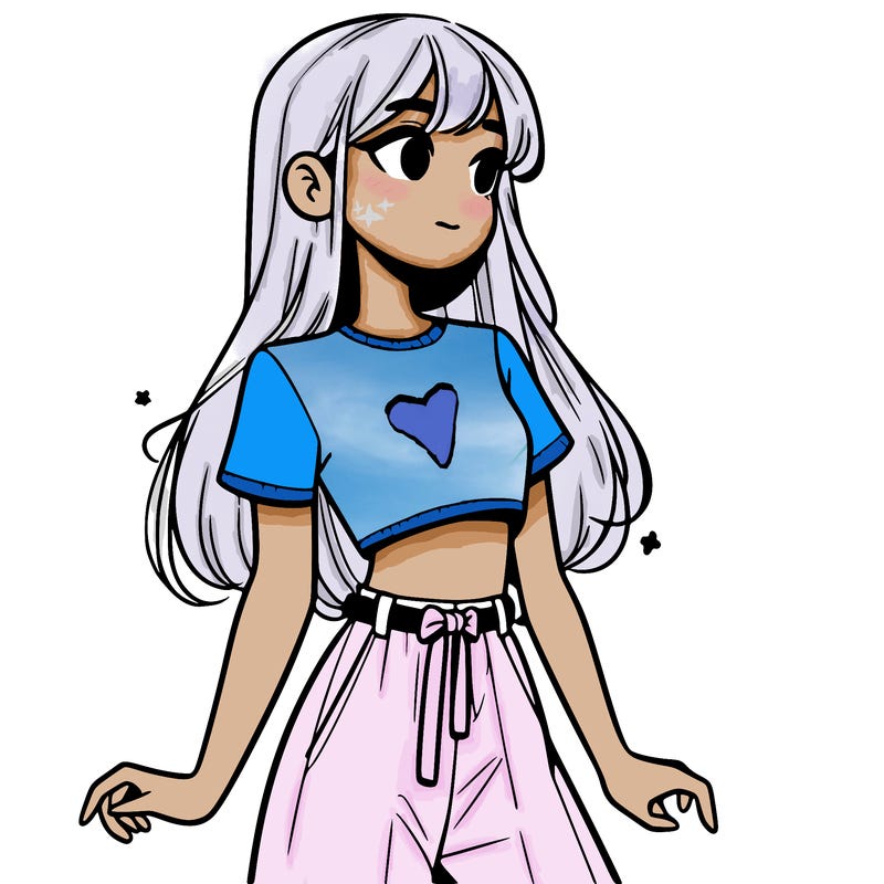 girl in a cute crop top