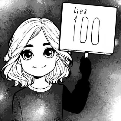 realistic girl holding up a sign