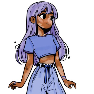 girl in a cute crop top