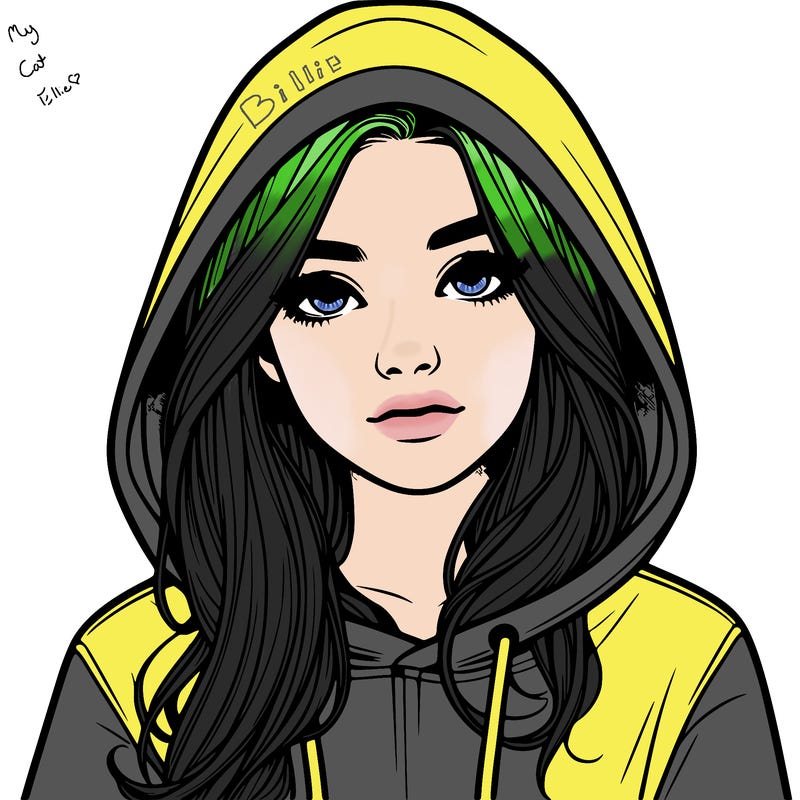 realistic girl with a hoodie