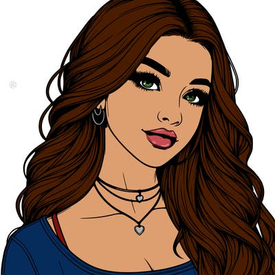 detailed realistic girl