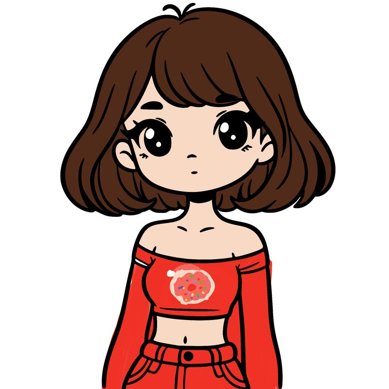 girl in a cute crop top