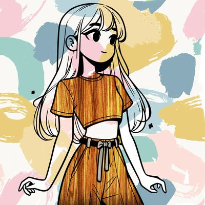 girl in a cute crop top