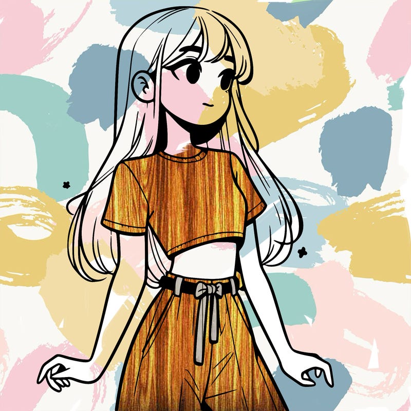 girl in a cute crop top