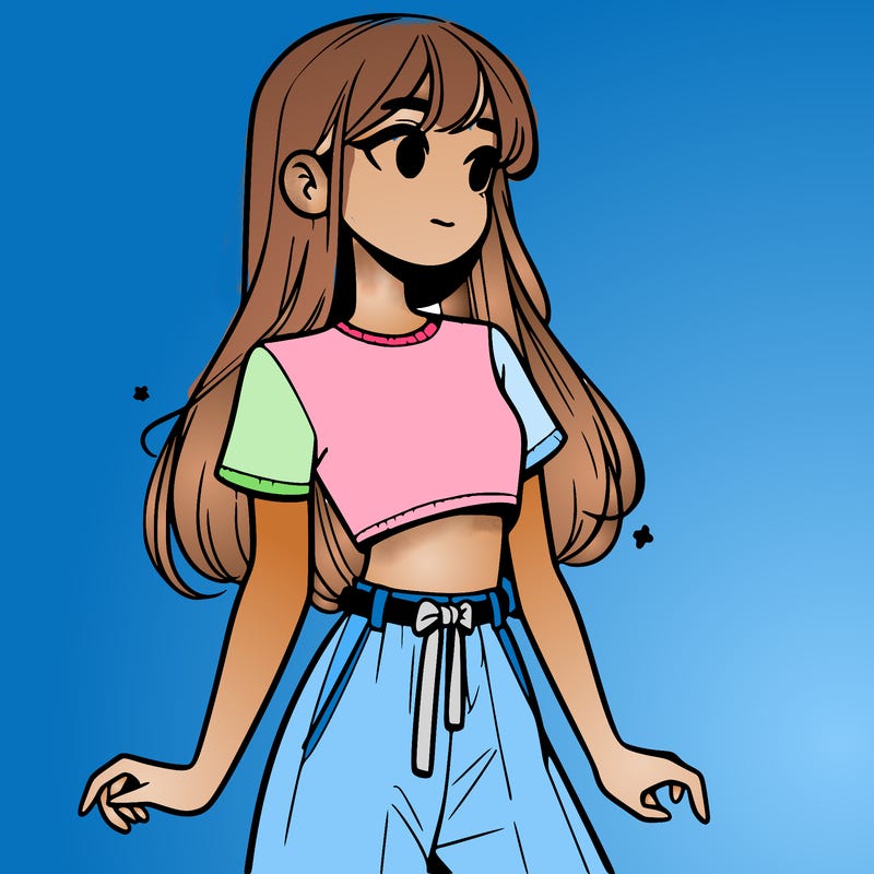 girl in a cute crop top