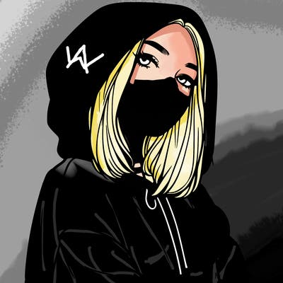 a realistic girl in a hoodie