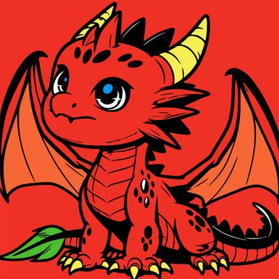 fierce baby night dragon