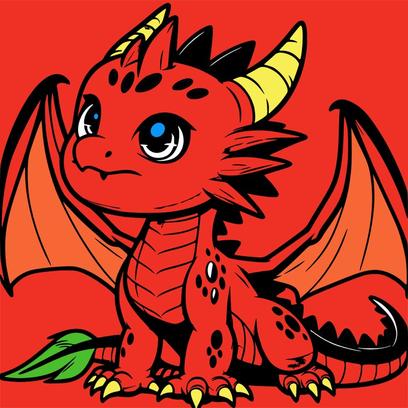 fierce baby night dragon