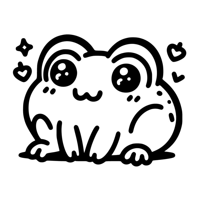 kawaii frog