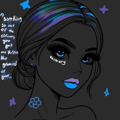 realistic girl with lashes