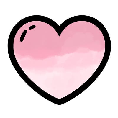 a blank heart