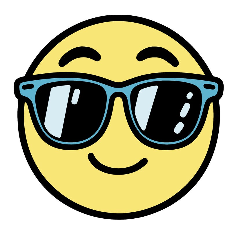 emoji with sunglasses