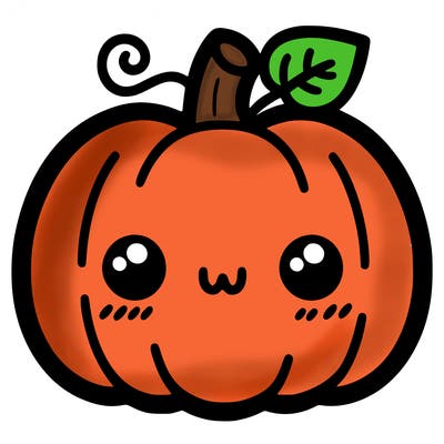 simple halloween pumpkin cute