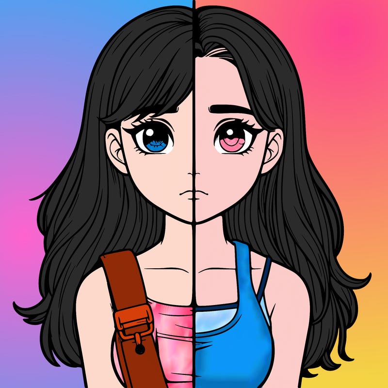 realistic girl split