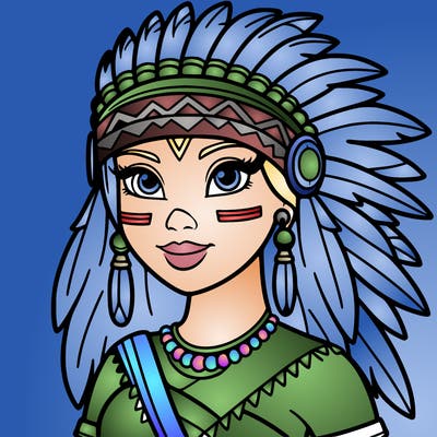 woman native warrior