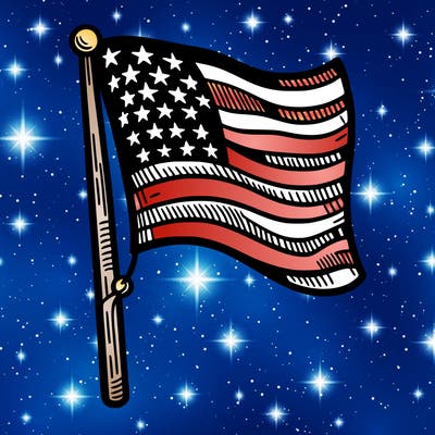 fourth of july flag
