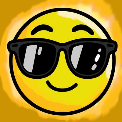 emoji with sunglasses
