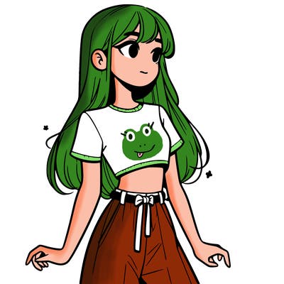 girl in a cute crop top