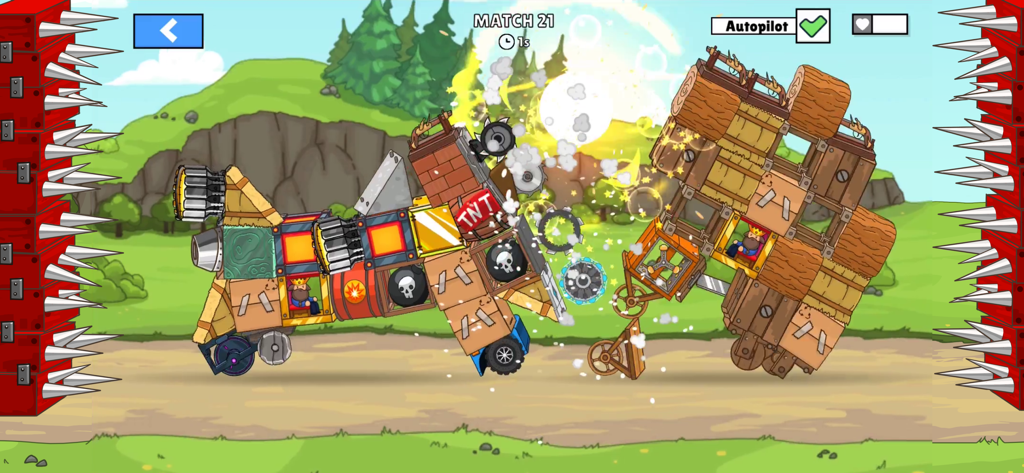 AutoWar: Evolution of Engines - Two custom built vehicles battling in the AutoWar arena