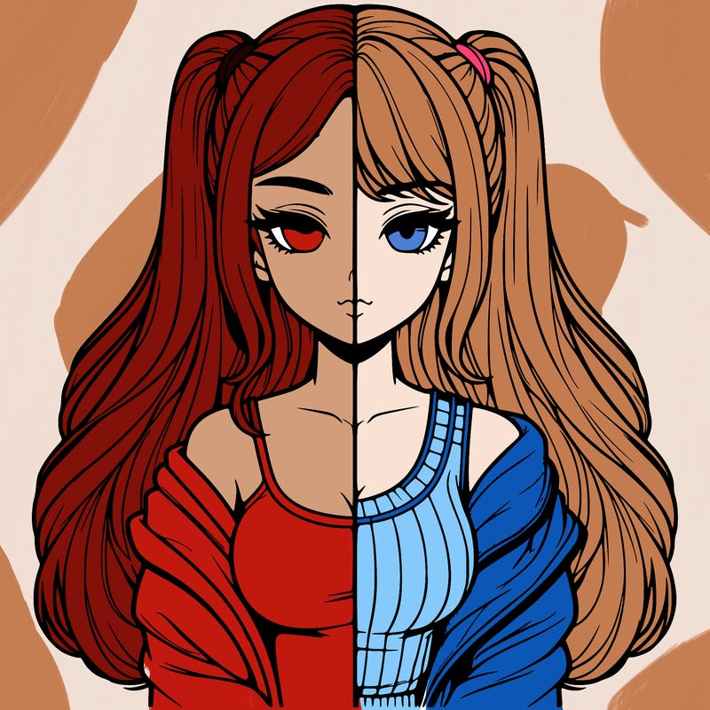 realistic girl split