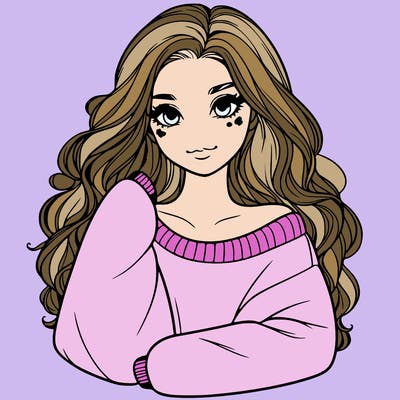 a beautiful girl in a big sweatshirt