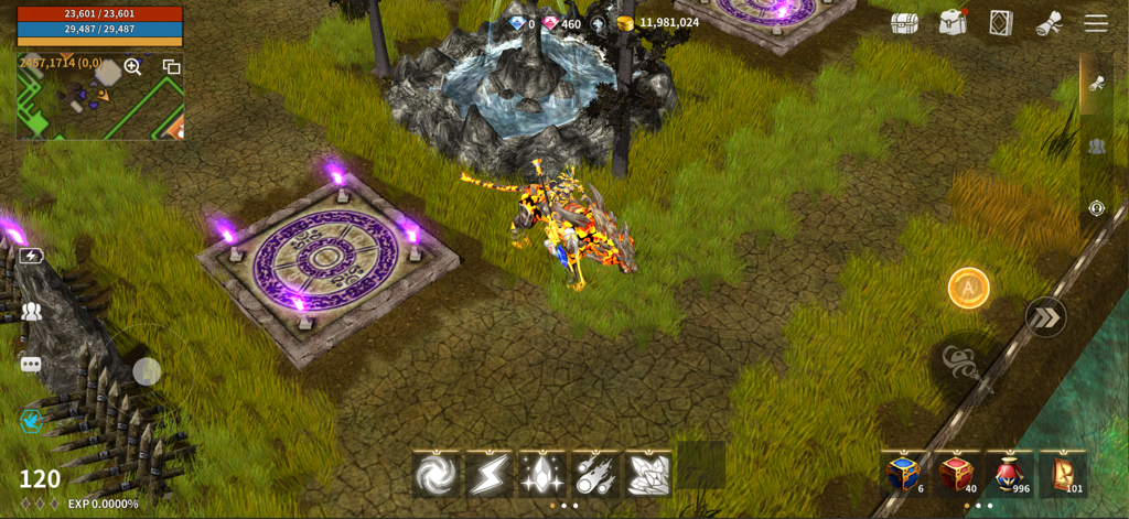 WYD M - Character riding a tiger mount in WYD M mobile MMORPG gameplay